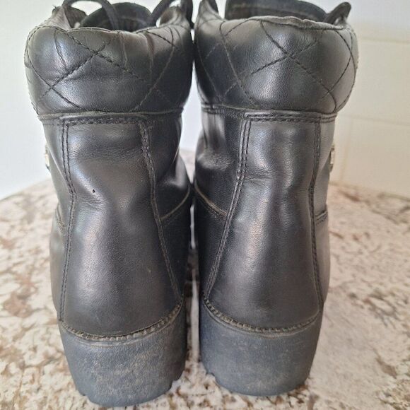 Harley-Davidson  Black logo Leather Boots size 10‎ - Picture 3 of 10